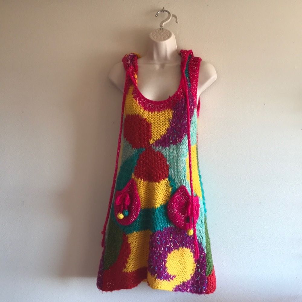 Nicopoly Rainbow Sweater Tunic Festival Rave 🌈